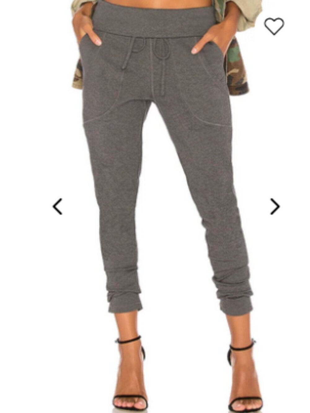 Bobi Luxe Lounge Jogger in Charcoal Gray, size XS